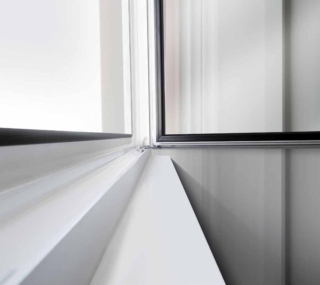 Among the I-tec innovations count a unique hardware system with invisible locking and highest possible security, a ventilation system which is completely integrated into the window as well as a