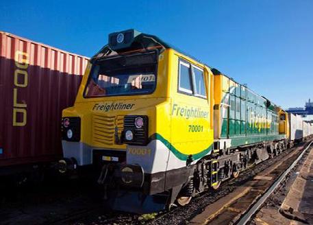 03 Developments in Rail Freight Policy and Market Network Rail Long Term Planning Process: Freight Market Study 14 A new Freightliner Powerhaul locomotive.