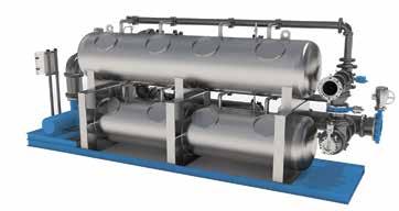 HIGHER FLOW The cross-flow technology has allowed us to optimize the media bed depth and improve filtration capacity.