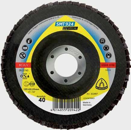 All abrasive mop discs are manufactured according to the applicable standards and guarantee the highest degree of safety.