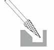 Carbide Burrs Carbide burr HF 100 M : Pointed cone burr - Designation in accordance with DN 8032: SKM Advantages: For deburring tasks - For conical holes and grooves - deal for model building