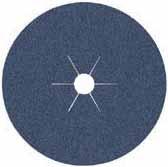Fibre discs Coated abrasives Abrasive fibre disc CS 565 Grain Zirconia alumina Coating Close Steel Metals Advantages: Self-sharpening effect - High aggressiveness on steel and stainless steel - deal
