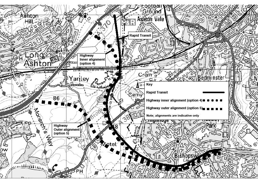 Figure 2: South Bristol Link Options