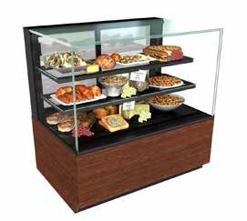 The Reveal series includes refrigerated and non-refrigerated models in service, self-service, and combination styles.