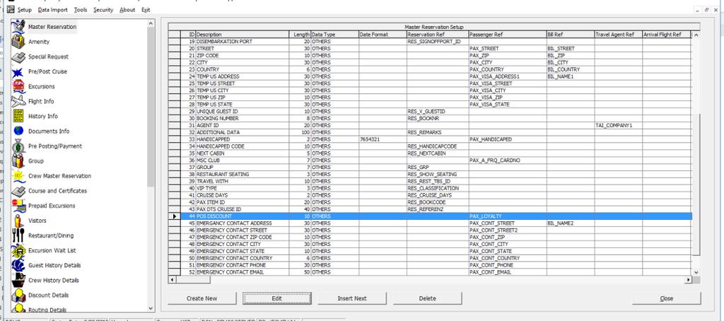 Note: To set the Disc Template drop-down box visible in ONE TAB, TWO TABS or FOUR TABS format, ensure the field column UXP_A_LOYALTY in is set to Visible, Editable in AQCI Setup, Field Definition,