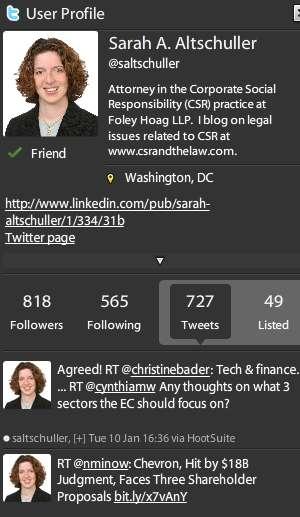 Tweeting Lawyers Support attorneys to tweet If they tweet about work or RT