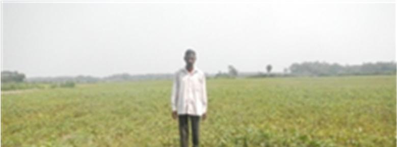 In person: Farmers experiment in Odisha Maguni Srichandan, an early adopter of ZT technology, with his abundant green gram crop Shankarshan Nanda, whose willingness to diversify has resulted in a