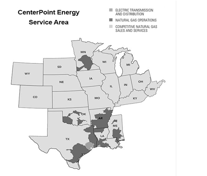 Who is CenterPoint Energy? CenterPoint Energy, Inc., is headquartered in Houston, Texas.