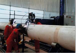 Predictable precision: Pipes can be welded manually, or by means of mechanised or automated welding.