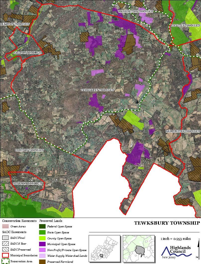 Highlands Environmental Resource Inventory for the Township of Tewksbury Figure 15.