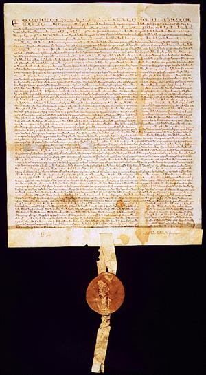Magna Carta, 1215 a a A list of demands made by the