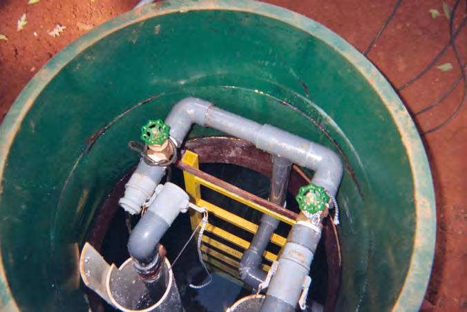 treatment plant [BioMicrobics (FAST system)] coupled with a drip irrigation disposal