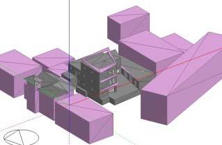 the new one, was modelled and simulated to calculate the primary energy demand. The location of the new and existing building is shown in Figure 2.
