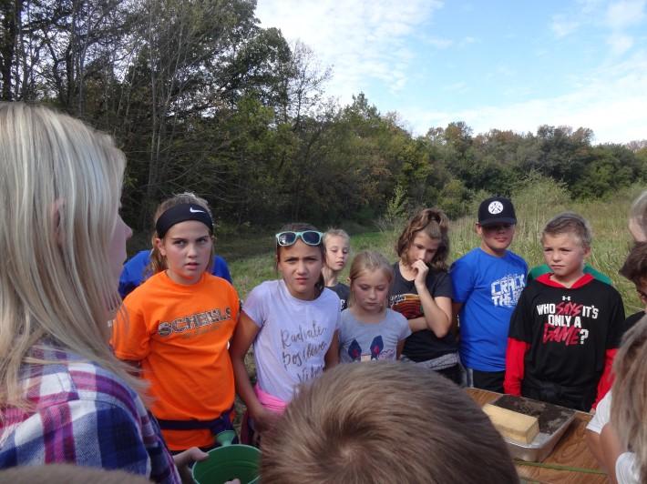 The 6th graders learned about topics dealing with water quality and macro invertebrates, and played games that included learning about the water cycle,
