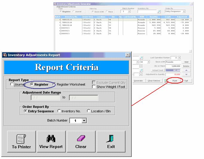 Step 4: Inventory Adjustment Count Validation Report The Inventory Adjustment Count Validation Report is used to validate the inventory counts entered prior to actually generating the adjustments