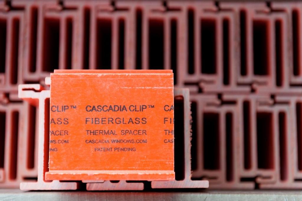 The Cascadia Clip Fiberglass thermal spacer Award-winning 8 different sizes (2-8 ) Acceptable in non-combustible