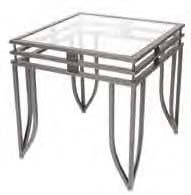 Table, Black & Glass 21 L x