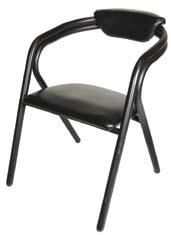 x 23 D x 28 H K-6 Chair, Black 21 L x