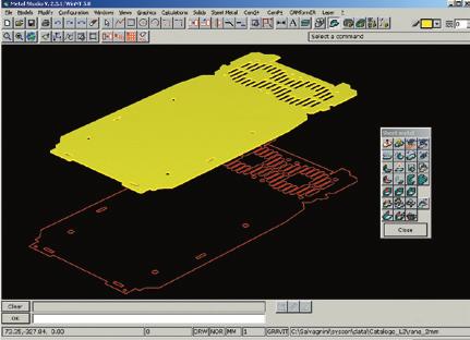 The exclusive programming Straight from METALStudio Powerful software platform specifi cally designed to create sheet metal objects using a specially engineered solid modeler and user interface.