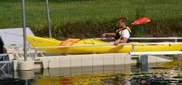 down into a kayak or canoe then use the side rails to