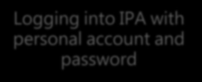 account and password First, please