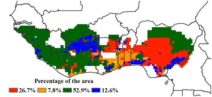 CHAPTER 2. CROP AND ENVIRONMENTAL CONDITIONS IN MAJOR PRODUCTION ZONES 23 April, the southernmost areas, particularly in the center and east, have started planting maize and rainfed rice. Figure 2.