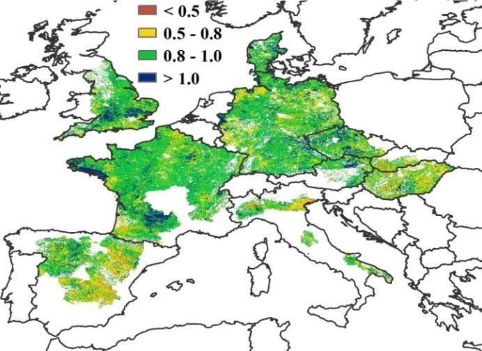 30 CROPWATCH BULLETIN MAY 2015 2.7 Central Europe to Western Russia Between January and April 2015, winter crops in this MPZ were mostly at the vegetative stage (see figure 2.6).