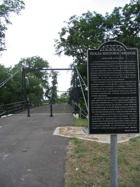 materials regarding the historic bridge can be developed in conjunction with local