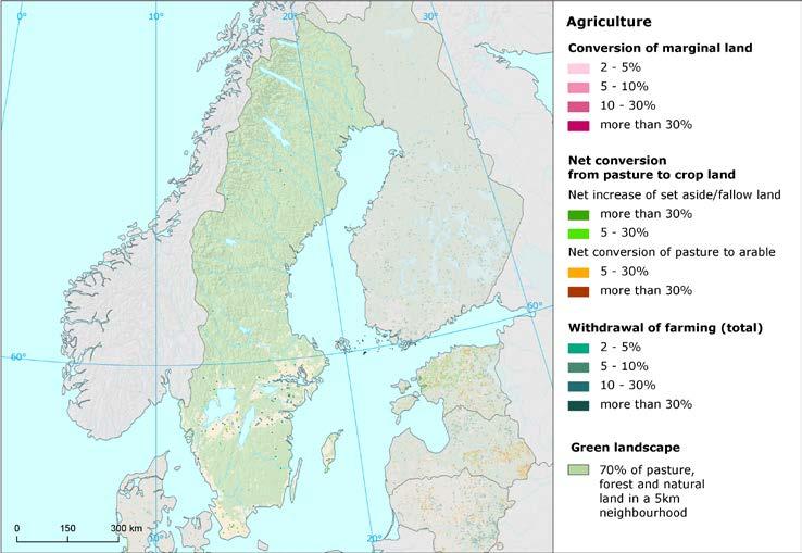 Agriculture () Slowdown of agricultural development The overall intensity of agricultural development in Sweden is rather low, which is not surprising taking into account that agricultural land