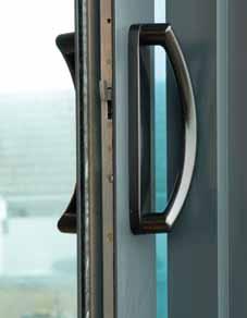 High security multi-point hook bolt locking mechanisms are fitted as standard to master sliding sashes, with the additional security of internally glazed sliding sashes.
