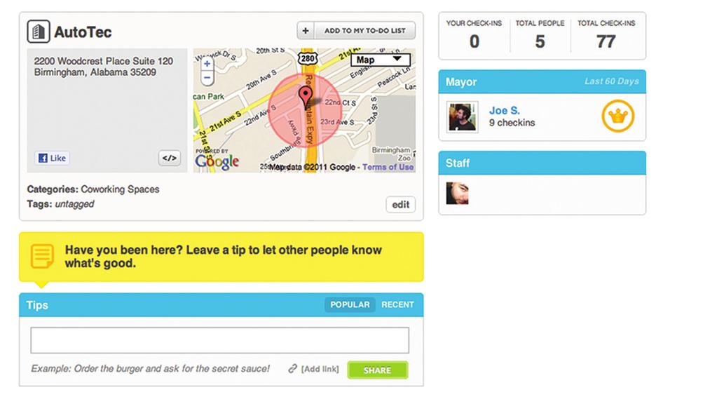 04 How to claim your venue To claim your venue, simply find it on foursquare and click Claim here.