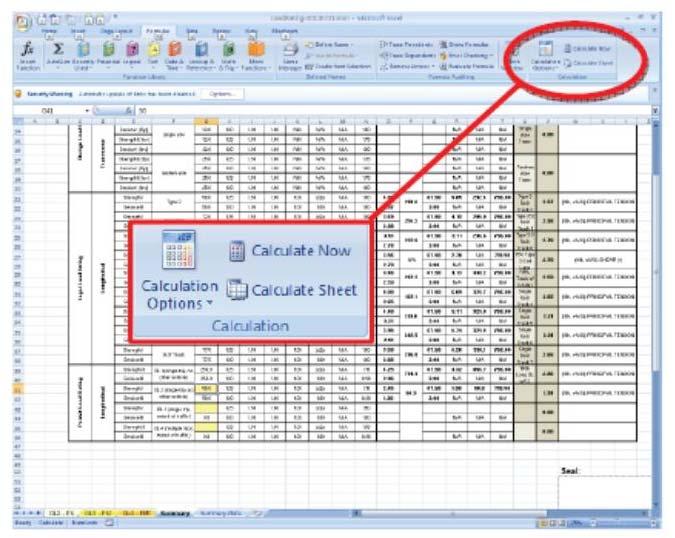 Load Rating Longitudinal Analysis Microsoft Excel Export Results from CSI Bridge