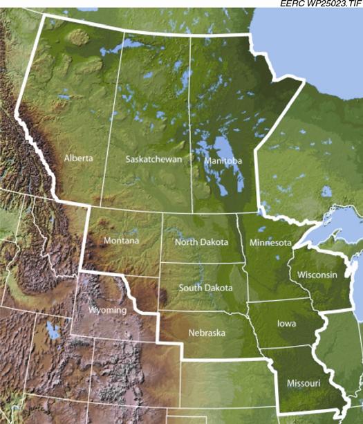 INTRODUCTION The Plains CO 2 Reduction (PCOR) Partnership region consists of the states of Iowa, Minnesota, Missouri, Nebraska, North Dakota, South Dakota, Wisconsin, the Powder River Basin portion