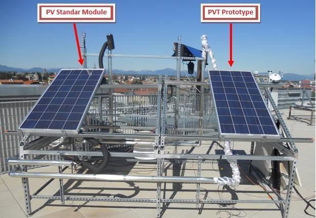 Fig. 1. Schematic layout of the test stand facility for the parallel testing of two PVTs devices. Fig.