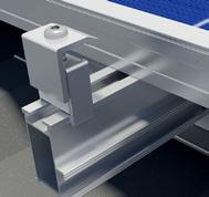 It must be ensured that the end clamp is clicked into both sides of the mounting rail.