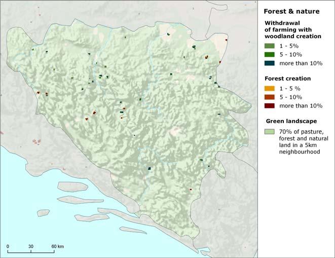 Forest & nature 5.15. Forest & nat ure areas 2006 [% of total area] Wetl.