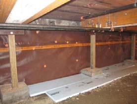 thickness (2 +) XPS basement slab perimeter insulation Spray