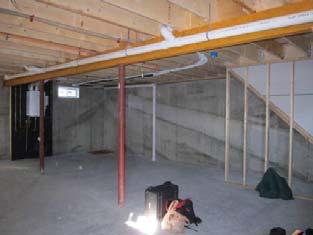 6 Greatest heat loss from top of wall Basement slab insulation