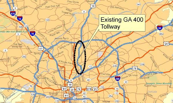 GA 400 Tollway User and Equity Analysis By GeoStats, LP in support of the Georgia State Road and Tollway Authority GA 400 Variable Pricing Project conducting by Wilbur Smith, Associates.