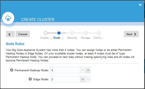 To facilitate applications to be installed according to Hadoop best practices, Big Data Cloud Service enables Edge Nodes.