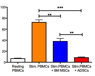 PBMCs Stim. PBMCs + BM MSCs Stim. PBMCs + ADSCs 0% 20% 7% 3% IFN- Resting PBMCs Stimulated PBMCs Stim.