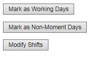 Note: There must always be a shift time listed. If you are changing times within the listed time period for the entire quarter, edit the Start Time, End Time fields.