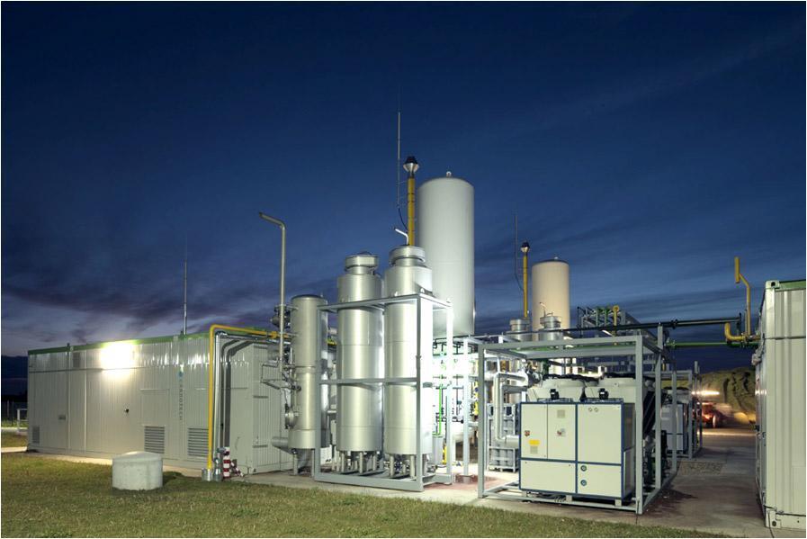Biomethane Upgrading with PSA Plant with Pressure