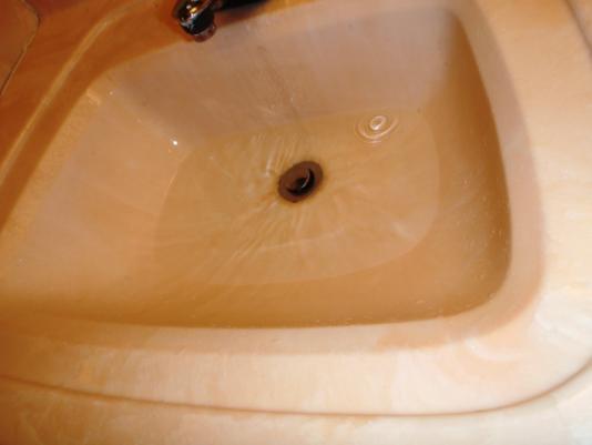 Repair: The kitchen faucet is leaking around the