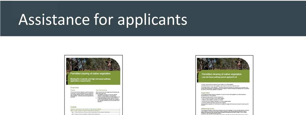 There are 2 different kits for applicant, one for