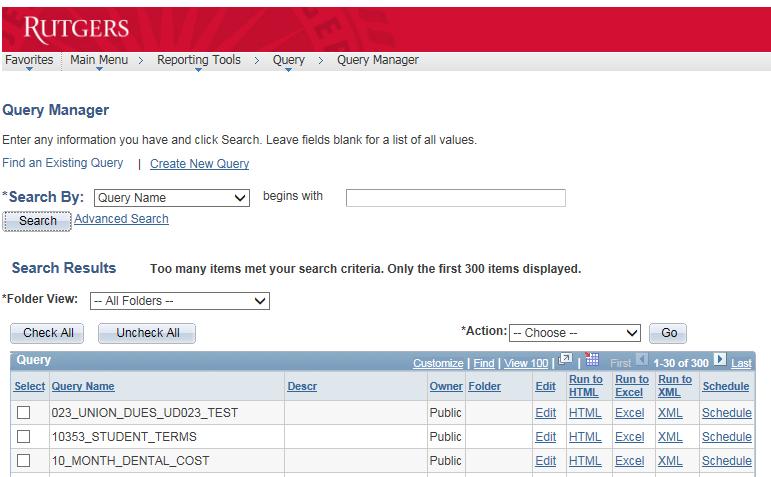Commonly Used Terms PeopleSoft Query An ad-hoc end user reporting tool, through which precise information can be extracted by using visual representations from the PeopleSoft database.
