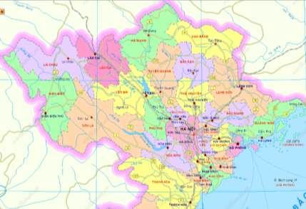 Map 3: Map of the North of Viet Nam Table 2 shows some socio-economic development indicators of Ha Nam and Ninh Binh.