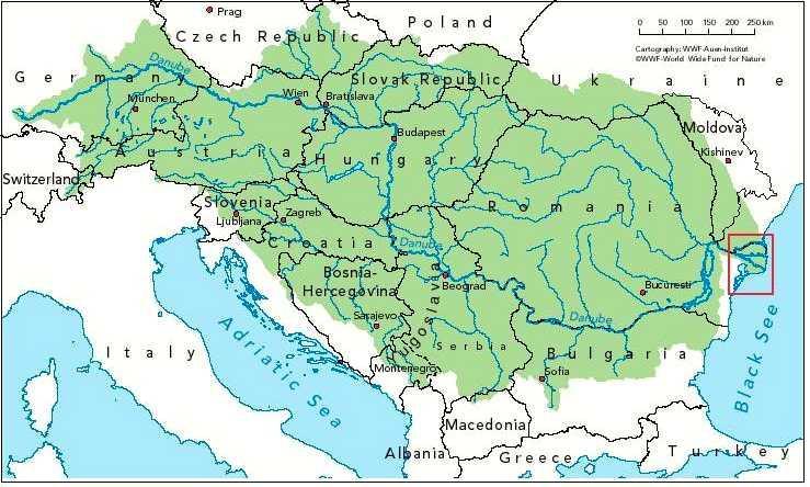 97.8 % of the Romanian surface are included in the