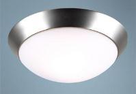 Flush Mount Lights: T6159, flush mount ceiling fixture. Satin Nickel finish with Frosted glass.
