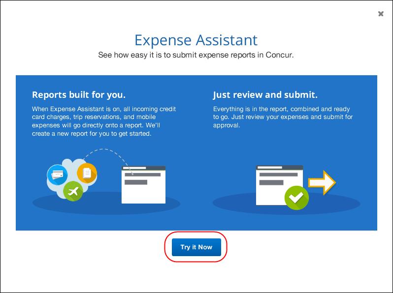1. How do I enable Expense Assistant for my users? This requires user action. Once Expense Assistant is enabled for your company, users will need to enable Expense Assistant for themselves.